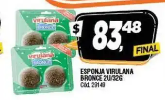 Supermercados Yaguar Virulana Esponja Bronce 2u/32g oferta