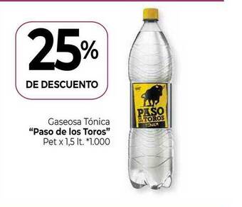 La Anonima Gaseosa Tónica Paso De Los Toros 25% De Descuento oferta