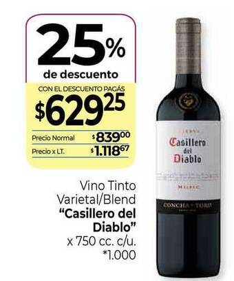 La Anonima Vino Tinto Varietal Blend Casillero Del Diablo 20% De Descuento x 750cc oferta