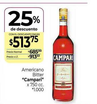 La Anonima Americano Bitter x 750cc oferta