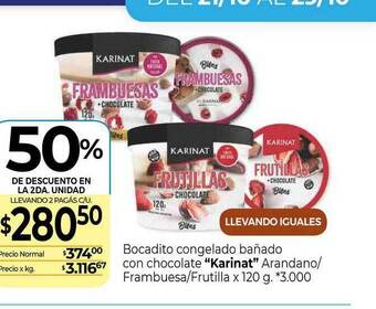 La Anonima Bocadito Congelado Bañado Con Chocolate x 120g oferta