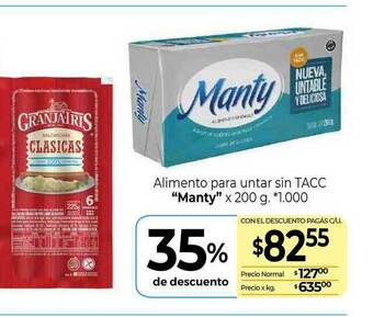 La Anonima Alimento Para Untar Sin Tacc x 200g oferta