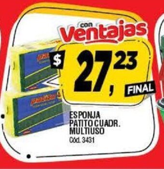 Supermercados Yaguar Esponja Patito Cuadr. Multiuso oferta