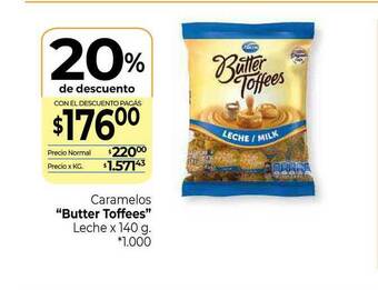 La Anonima Caramelos Leche x 140g oferta