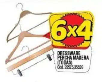 Supermercados Yaguar Dressware Percha Madera (Todas) oferta
