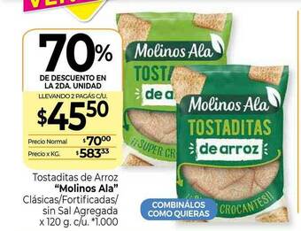 La Anonima Tostaditas De Arroz x 120g oferta