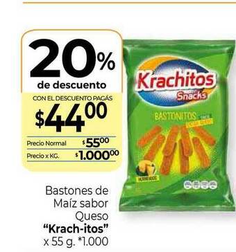 La Anonima Bastones De Maíz Sabor Queso x 55g oferta