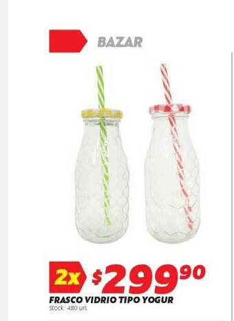 Ferniplast Frasco Vidrio Tipo Yogur oferta