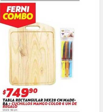 Ferniplast Tabla Rectangular 38x28 Cm Madera oferta
