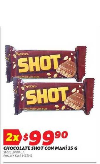 Ferniplast Chocolate Shot Con Maní oferta