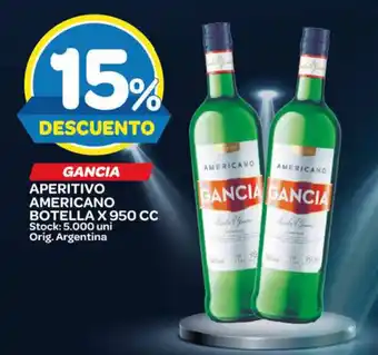Carrefour Maxi Gancia Aperitivo Americano Botella x 950cc oferta
