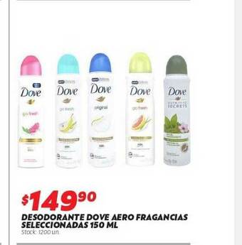 Ferniplast Desodorante Dove Aero Fragancias Seleccionadas oferta