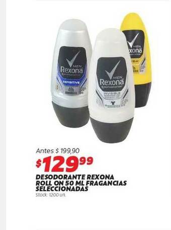 Ferniplast Desodorante Rexona Roll On 50 Ml Fragancias Seleccionadas oferta