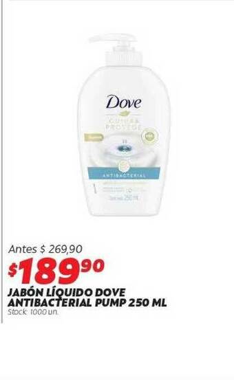 Ferniplast Jabón Líquido Dove Antibacterial Pump 250ml oferta