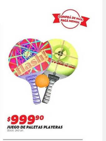 Ferniplast Juego De Paletas Playeras oferta