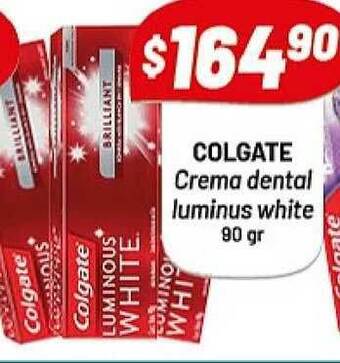 Almacor Colgate Crema Dental Luminus White 90gr oferta