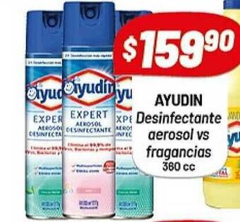 Almacor Ayudin Desinfectante Aerosol Vs Fragancias 360cc oferta