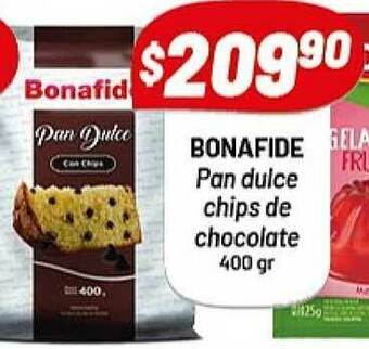 Almacor Bonafide Pan Dulce Chips De Chocolate 400gr oferta
