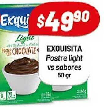Almacor Exquisita Postre Light Vs Sabores 50gr oferta