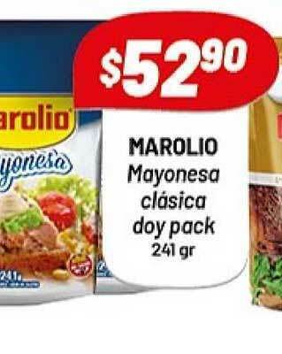 Almacor Marolio Mayonesa Clasica Doy Pack 241gr oferta