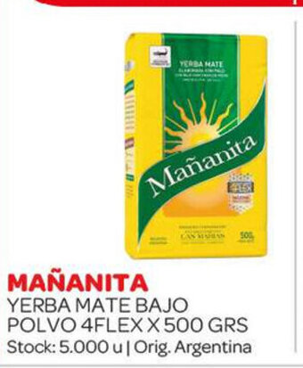 Carrefour Maxi Mañanita Yerba Mate Bajo Polvo 4Flex x 500grs oferta