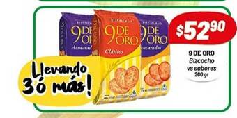 Almacor 9 De Oro Bizcocho Vs Sabores 200gr oferta