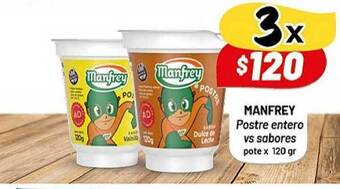 Almacor Manfrey Postre Entero Vs Sabores x 120gr oferta