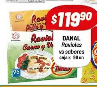 Almacor Danal Ravioles Vs Sabores x 96un oferta