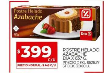 Supermercados DIA Postre Helado Azabache Dia x 637g oferta