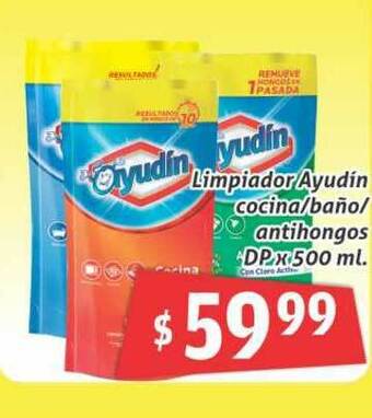 Gomez Pardo Limpiador Ayudin Cocina Baño Antihongos Dp x 500ml oferta