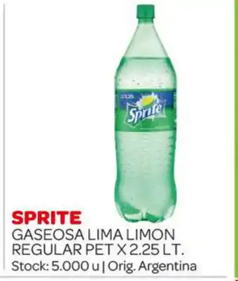 Carrefour Maxi Sprite Gaseosa Lima Limon Regular Pet x 2.25lt oferta