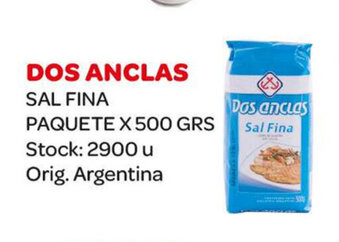 Carrefour Maxi Dos Anclas Sal Fina Paquete x 500grs oferta