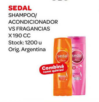 Carrefour Maxi Sedal Shampoo/Acondicionador Vs Fragancias x 190cc oferta