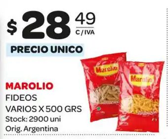 Carrefour Maxi Marolio Fideos Varios x 500grs oferta