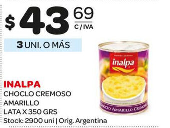 Carrefour Maxi Inalpa Choclo Cremoso Amarillo Lata x 350grs oferta