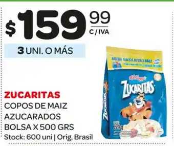 Carrefour Maxi Zucaritas Copos De Maiz Azucarados Bolsa x 500grs oferta