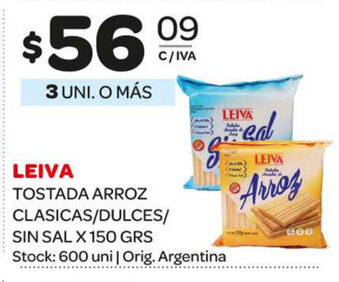 Carrefour Maxi Leiva Tostada Arroz Clasicas/ Dulces/ Sin Sal x 150grs oferta