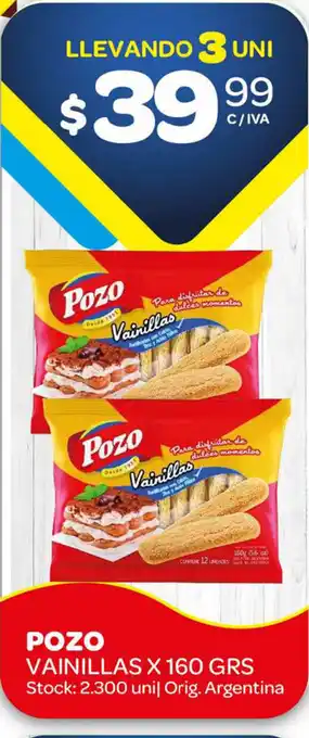 Carrefour Maxi Pozo Vainillas x 160grs oferta