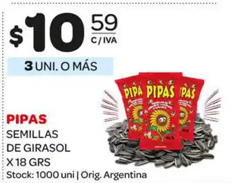 Carrefour Maxi Pipas Semillas De Girasol x 18grs oferta