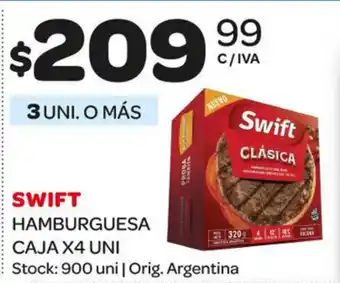 Carrefour Maxi Swift Hamburguesa Caja x 4uni oferta