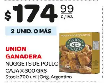 Carrefour Maxi Union Ganadera Nuggets De Pollo Caja x 300grs oferta
