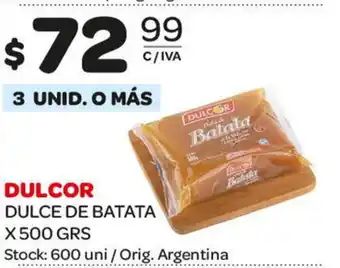 Carrefour Maxi Dulcor Dulce de Batata x 500grs oferta