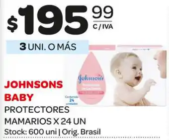 Carrefour Maxi Johnsons Baby Protectores Mamarios x 24un oferta
