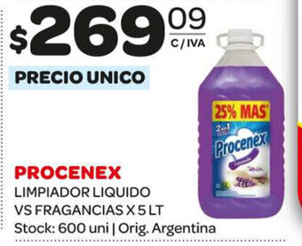 Carrefour Maxi Procenex Limpiador Liquido Vs Fragancias x 5lt oferta