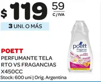 Carrefour Maxi Poett Perfumante Tela Rto Vs Fragancias x 450cc oferta
