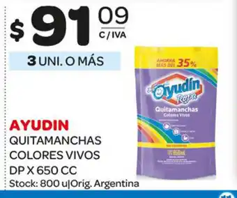 Carrefour Maxi Ayudín Quitamanchas Colores Vivos Dp x 650cc oferta