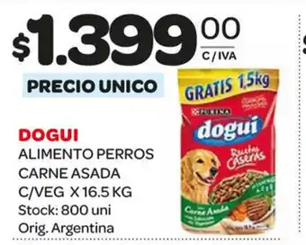 Carrefour Maxi Dogui Alimento Perros Carne Asada C/Veg x 16.5kg oferta