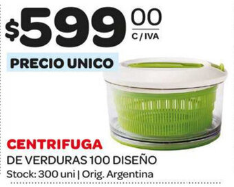Carrefour Maxi Centrifuga De Verduras 100 Diseño oferta