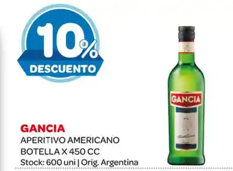 Carrefour Maxi Gancia Aperitivo Americano Botella x 450cc oferta