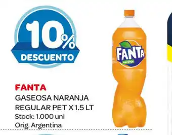 Carrefour Maxi Fanta Gaseosa Naranja Regular Pet x 1.5Lt oferta